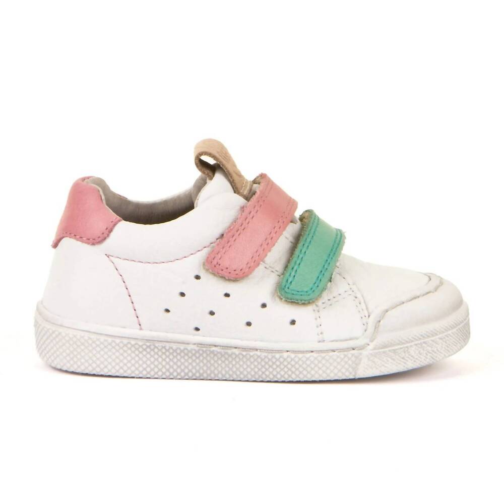 NEW FRODDO girls rosario velcro shoes in white pink